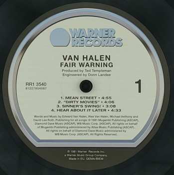 LP Van Halen: Fair Warning