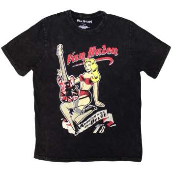 Merch Van Halen: Stone Wash Póló Running With The Devil