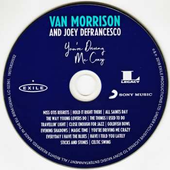 CD Van Morrison: You're Driving Me Crazy DIGI