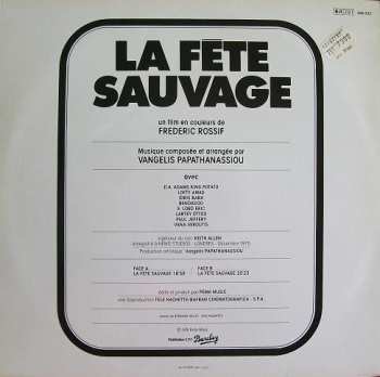 LP Evangelos Papathanassiou: La Fête Sauvage (Bande Sonore Originale Du Film)