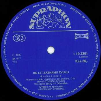 2LP/Dobozkészlet Various: 100 Let Záznamu Zvuku = 100 Years Of Recorded Sound 1877-1977