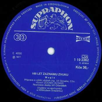 2LP/Dobozkészlet Various: 100 Let Záznamu Zvuku = 100 Years Of Recorded Sound 1877-1977