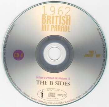 4CD Various: 1962 British Hit Parade Britain's Greatest Hits Volume 11 The B Sides Part 1 January - May
