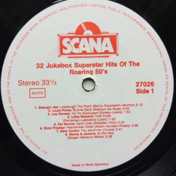 2LP Various: 32 Jukebox Superstarhits Of The Roaring 50s