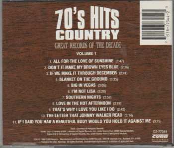 CD Various: 70's Hits Country  - Great Records Of The Decade Volume 1