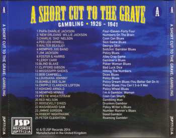 4CD/Dobozkészlet Various: A Short Cut To The Grave (Gin, Justice, Jail & Judgement 1924-1942)