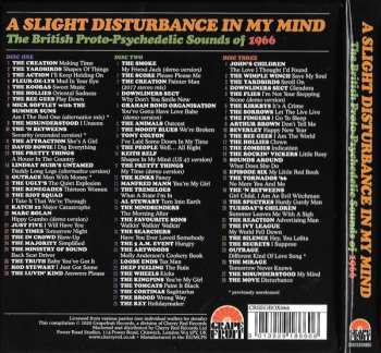 3CD/Dobozkészlet Various: A Slight Disturbance In My Mind: The British Proto-Psychedelic Sounds of 1966