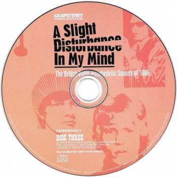3CD/Dobozkészlet Various: A Slight Disturbance In My Mind: The British Proto-Psychedelic Sounds of 1966