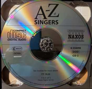 4CD/Dobozkészlet Various: A-Z of Singers by David Patmore