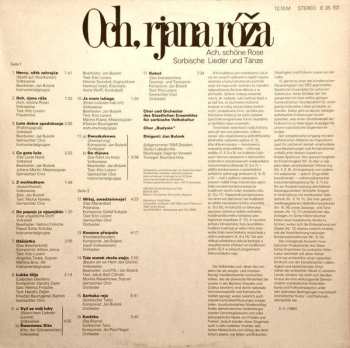 LP Various: Ach, schöne Rose - Och, rjana róža - Sorbische Lieder und Tänze