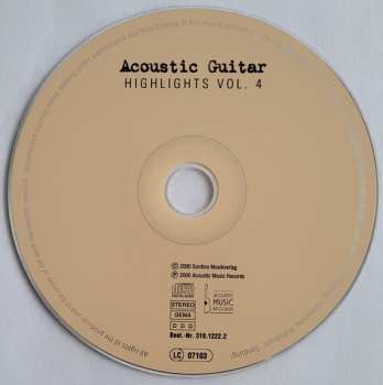 CD Various: Acoustic Guitar Highlights Vol. 4