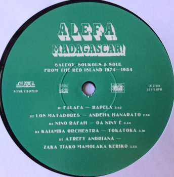 2LP Various: Alefa Madagascar ! Salegy, Soukous & Soul From The Red Island 1974-1984