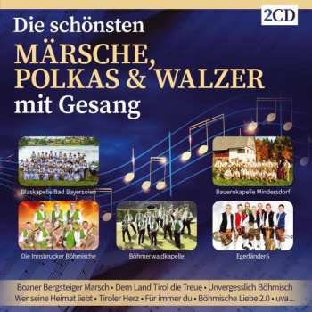2CD Various: Die Schönsten Märsche, Polkas & Walzer Mit Gesang