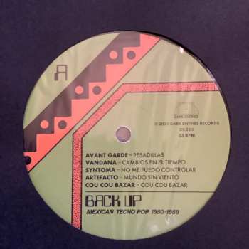 LP Various: Back Up: Mexican Tecno Pop 1980​-​1989