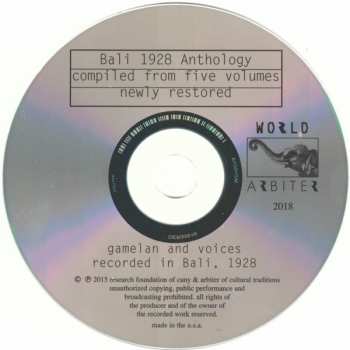 CD Various: Bali 1982 - Anthology: The First Recordings