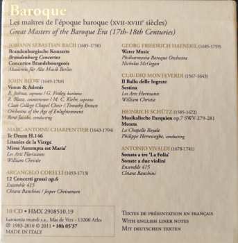 10CD/Dobozkészlet Various: Baroque - Les Maîtres De L'Époque Baroque (XVII-XVIII siècle)