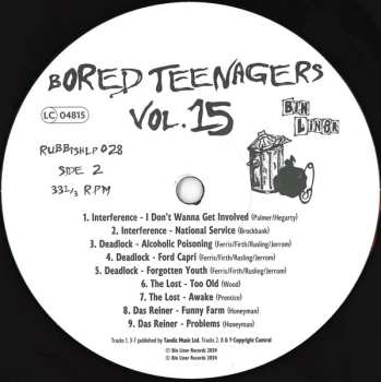 LP Various: Bored Teenagers Vol.15: 18 Great British Punk Originals '76-'83