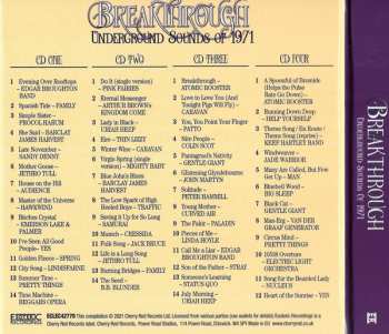 4CD/Dobozkészlet Various: Breakthrough (Underground Sounds Of 1971)