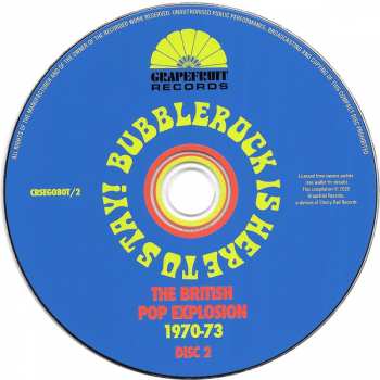 3CD Various: Bubblerock Is Here To Stay! (The British Pop Explosion 1970-73)