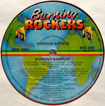 LP Various: Burning Sampler - Reggae Hits (ČERVENÝ VINYL)