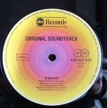 LP Various: Cabaret - Original Soundtrack Recording