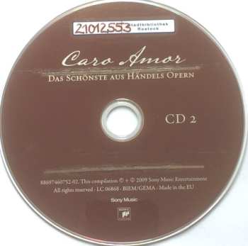 2CD Various: Caro Amor (Das Schönste Aus Händels Opern)