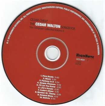 CD Various: Cedar Chest - The Cedar Walton Songbook