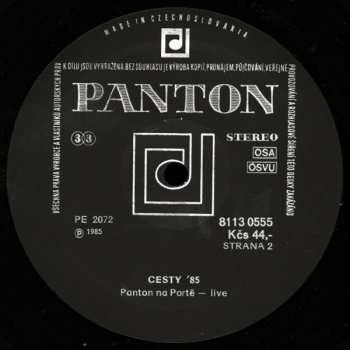 LP Various: Cesty '85 (Panton Na Portě — Live)