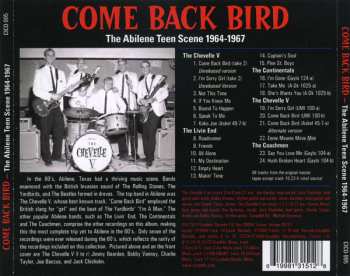 CD Various: Come Back Bird (The Abilene Teen Scene 1964-1967)