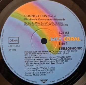 LP Various: Country Hits Vol. 4 - Die Aktuelle  Country Music Hitparade