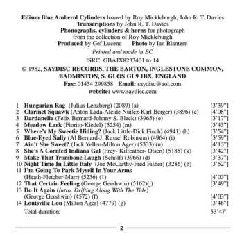 CD Various: Cylinder Jazz - Early Jazz & Ragtime From Phonograph Cylinders