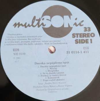 LP Various: Dneska Nepůjdeme Spát (Hospodské Písničky)