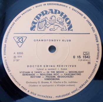 2LP/Dobozkészlet Various: Doctor Swing Redivivus (Československý Swing Do Roku 1947) (2xLP + BOX + BOOKLET)