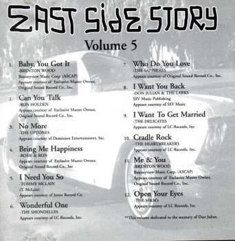 CD Various: East Side Story Volume 5