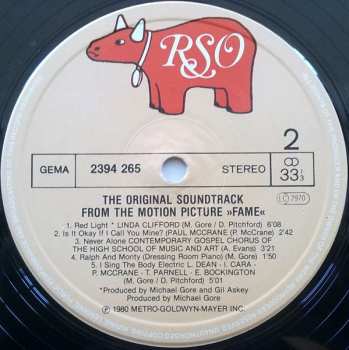 LP Various: Fame - Original Soundtrack From The Motion Picture