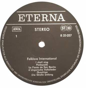 LP Various: Folklore International