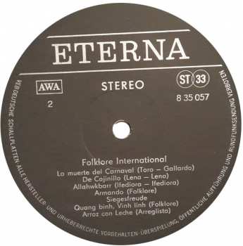 LP Various: Folklore International