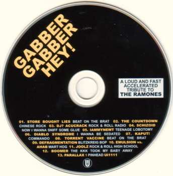 CD Various: Gabber Gabber Hey! - A Loud And Fast Accelerated Tribute To The Ramones