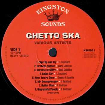 LP Various: Ghetto Ska - From The Vaults Of Wirl & Federal Studios