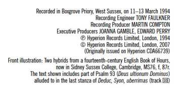 CD Various: The Spirits Of England And France I (Music For Court And Church From The Later Middle Ages)