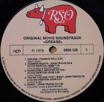 2LP Various: Grease (The Original Soundtrack From The Motion Picture)