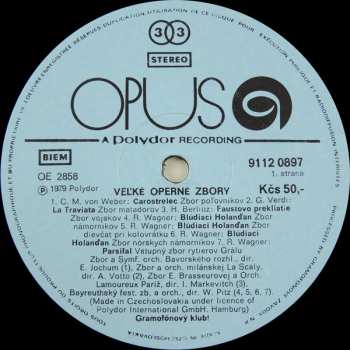 LP Various: Grosse Opernchöre = Veľké Operné Zbory
