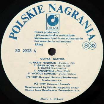 LP Various: Guitar Masters