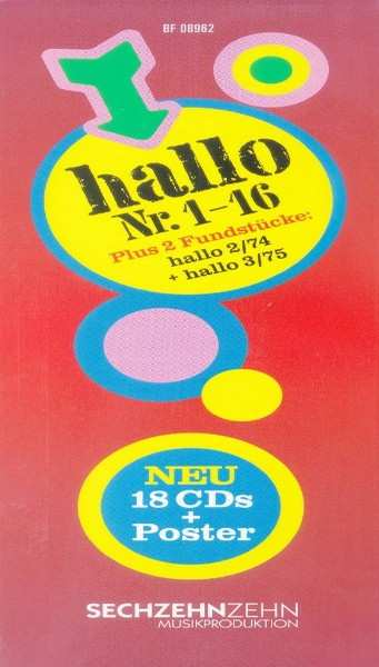 18CD/Dobozkészlet Various: Hallo Nr. 1-16 + Hallo 2/74 + Hallo 3/75 LTD