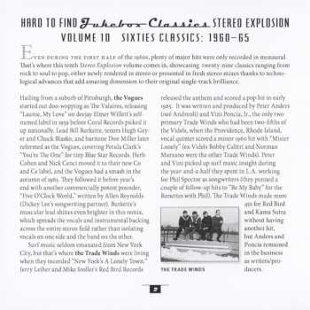 CD Various: Hard To Find Jukebox Classics - Stereo Explosion Volume 10:  Sixties Classics 1960 - 65