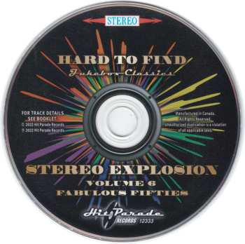 CD Various: Hard To Find Jukebox Classics – Stereo Explosion Volume 6: Fabulous Fifties