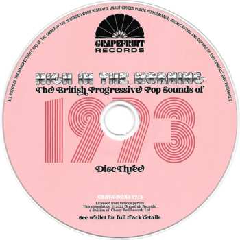 3CD/Dobozkészlet Various: High In The Morning (The British Progressive Pop Sounds Of 1973)