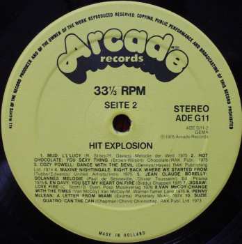 LP Various: Hit Explosion - 20 Original Hits, 20 Original Artists
