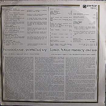 LP Various: Hospodine, Pomiluj Ny / Lord, Have Mercy On Us (One Thousand Years Of Life, The Oldest Song In Czech Music)