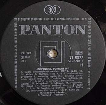 LP Various: Hospodine, Pomiluj Ny / Lord, Have Mercy On Us (One Thousand Years Of Life, The Oldest Song In Czech Music)